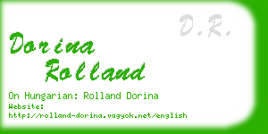 dorina rolland business card